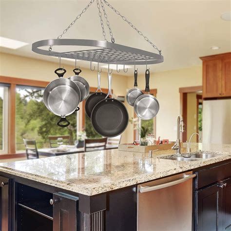 hanging pan rack stainless steel